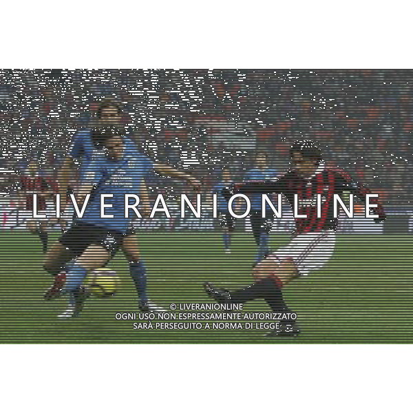 MILANO 13/1/2010 CALCIO SPORT COPPA ITALIA TIM 2009/2010 MILAN NOVARA NELLA FOTO IL GOL DI FILIPPO INZAGHI PH LUZZANI/AG ALDO LIVERANI SAS