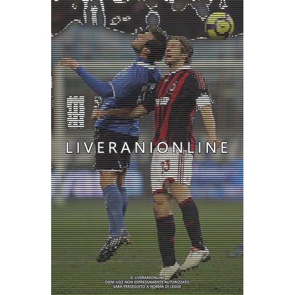 MILANO 13/1/2010 CALCIO SPORT COPPA ITALIA TIM 2009/2010 MILAN NOVARA NELLA FOTO AMBROSINI MASSIMO E RIGONI PH LUZZANI/AG ALDO LIVERANI SAS