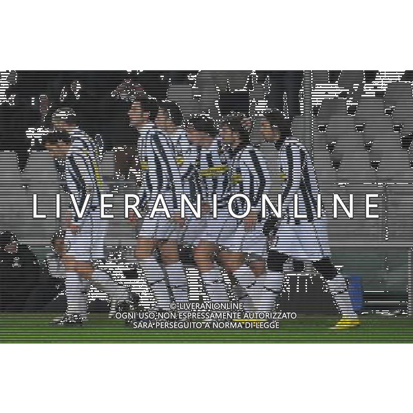 Juventus - Napoli 13-01-2010 Coppa Italia Tim Cup 2009/2010 Sport Calcio Nella foto: esultanza dopo il gol di diego del 1-0 ©Manuela Viganti/Agenzia Aldo Liverani Sas