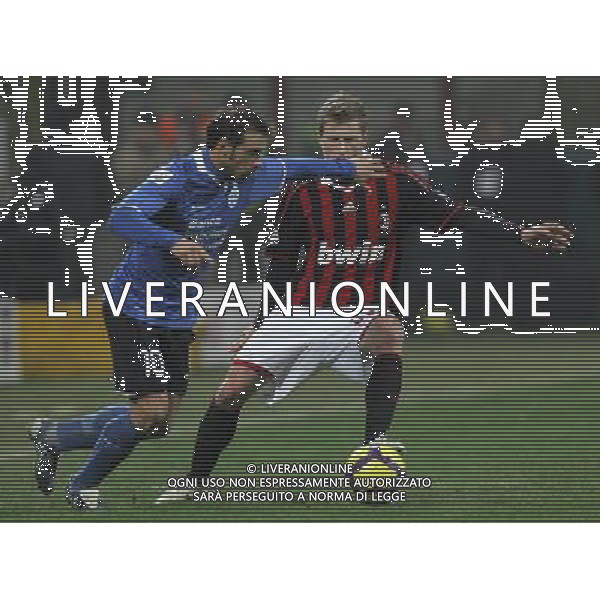Milano 13-01-2010 Coppa Italia TIM CUP 2009/2010 Ottavi di Finale Milan-Novara 2 : 1 nella foto ignazio abate e marco rigoni ph marco luzzani/ag aldo liverani s.a.s.