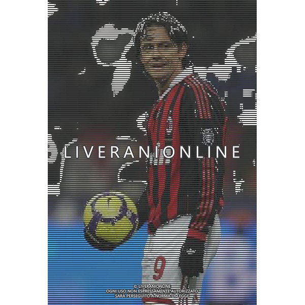 Milano 13-01-2010 Coppa Italia TIM CUP 2009/2010 Ottavi di Finale Milan-Novara 2 : 1 nella foto filippo inzaghi ph marco luzzani/ag aldo liverani s.a.s.