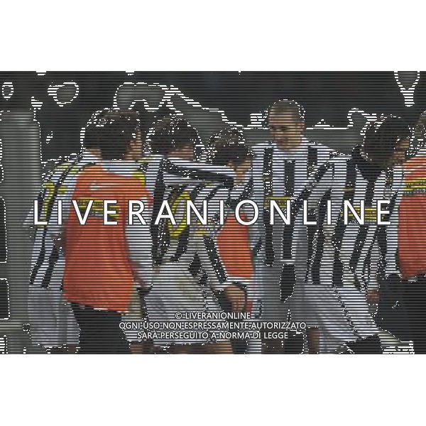 13-01-2009 Torino Sport-Calcio Juventus Napoli Coppa Italia Tim 2009/2010 Nella foto: l\'Esultanza della juventus dopo il gol di Del Piero ©Alessandro Falzone/ag aldo liverani sas