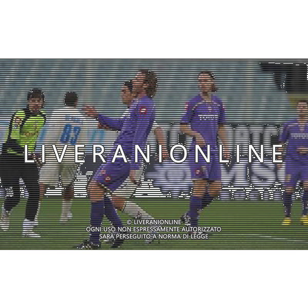 Coppa Italia TIM Cup 2009/2010 Ottavi di Finale Firenze - 14.01.2010 Fiorentina-Chievo Nella Foto:IL GOL DI PABLO GRANOCHE /Ph.Vitez-Ag. Aldo Liverani