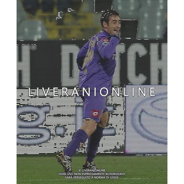 Coppa Italia TIM Cup 2009/2010 Ottavi di Finale Firenze - 14.01.2010 Fiorentina-Chievo Nella Foto:L\'ESULTANZA DI MARCO MARCHIONNI DOPO IL GOL /Ph.Vitez-Ag. Aldo Liverani