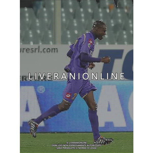 Coppa Italia TIM Cup 2009/2010 Ottavi di Finale Firenze - 14.01.2010 Fiorentina-Chievo Nella Foto:L\'ESULTANZA DI BABACAR DOPO IL GOL /Ph.Vitez-Ag. Aldo Liverani