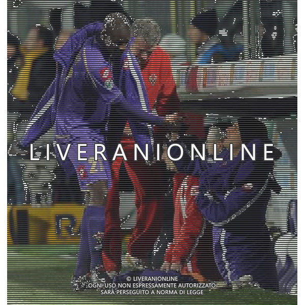 Coppa Italia TIM Cup 2009/2010 Ottavi di Finale Firenze - 14.01.2010 Fiorentina-Chievo Nella Foto:BABACAR KHOUMA-SECULIN ANDREA /Ph.Vitez-Ag. Aldo Liverani