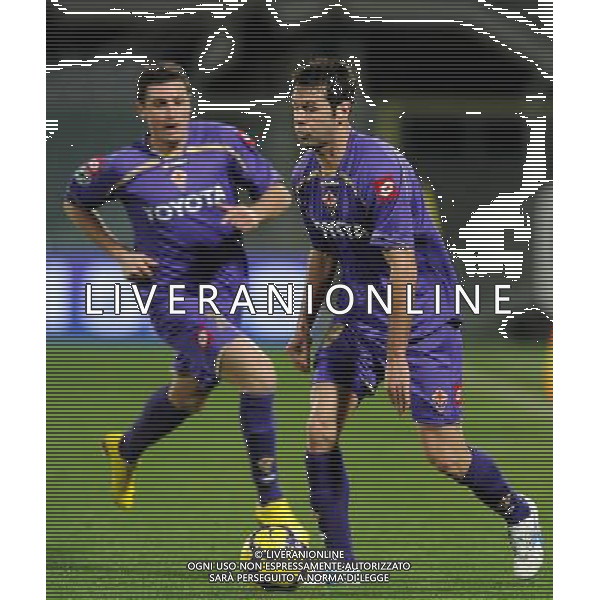 Coppa Italia TIM Cup 2009/2010 Ottavi di Finale Firenze - 14.01.2010 Fiorentina-Chievo Nella Foto:GOBBI MASSIMO-PASQUAL MANUEL /Ph.Vitez-Ag. Aldo Liverani