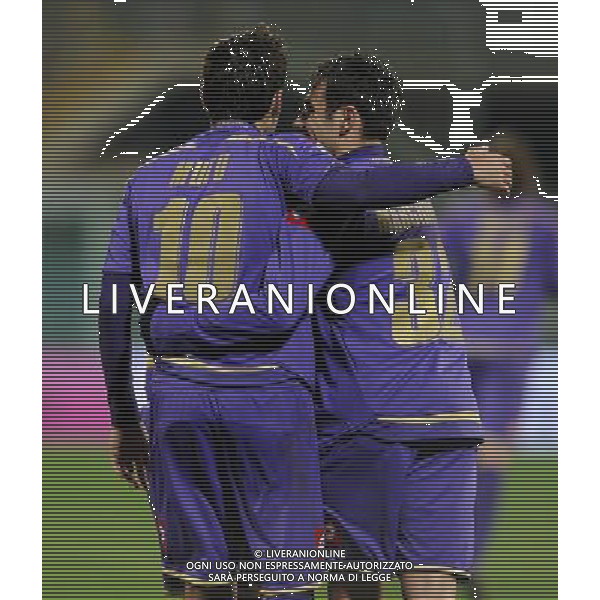 Coppa Italia TIM Cup 2009/2010 Ottavi di Finale Firenze - 14.01.2010 Fiorentina-Chievo Nella Foto:MUTU ADRIAN-MARCHIONNI MARCO /Ph.Vitez-Ag. Aldo Liverani