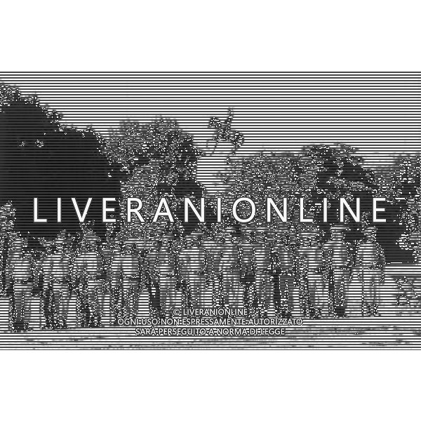 Haiti nazione dell\'America, isola del mar dei Caraibi: Haiti e\' il paese piu\' povero delle Americhe nella foto la polizia militare durante una parata retrospettiva ©archivio Giovanni Liverani/Agenzia Aldo Liverani Sas