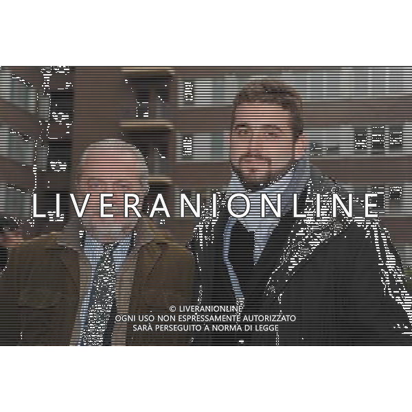 MILANO 15/01/2010 LEGA CALCIO VIA ROSELLINI CONSIGLIO DELLA LEGA CALCIO NELLA FOTO AURELIO DE LAURENTIIS PRESIDENTE DEL NAPOLI CALCIO CON IL FIGLIO EDOARDO ©ROMANO/AGENZIA ALDO LIVERANI SAS