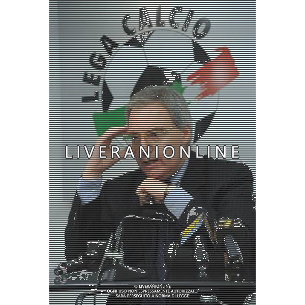 MILANO 15/1/2010 LEGA CALCIO VIA ROSELLINI CONSIGLIO DELLA LEGA CALCIO NELLA FOTO MAURIZIO BERETTA PRESIDENTE LEGA CALCIO FOTO ROMANO/AG ALDO LIVERANI