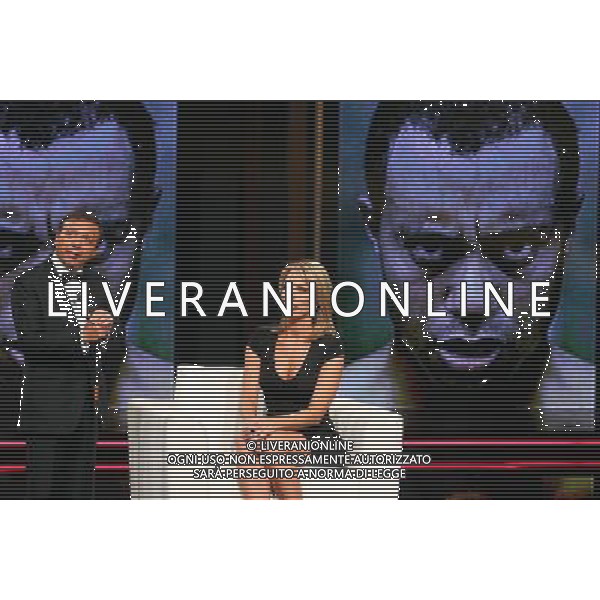 Milano - 19/01/2010 Trasmissione tv: \' CHIAMBRETTI NIGHT SHOW\' nella foto: Cori RIST ( ex amante di Tiger Woods) - Piero CHIAMBRETTI © Antonio Sorano - Ag. Aldo Liverani sas