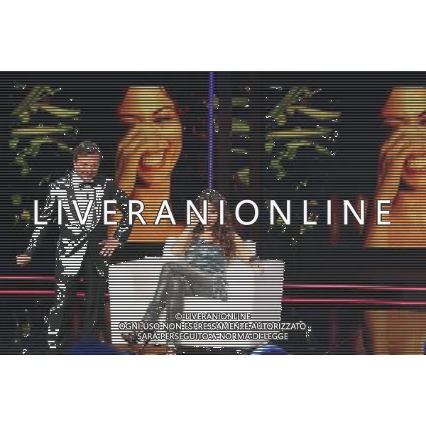 Milano - 19/01/2010 Trasmissione tv: \' CHIAMBRETTI NIGHT SHOW\' nella foto: Sabrina FERILLI - Piero CHIAMBRETTI © Antonio Sorano - Ag. Aldo Liverani sas 