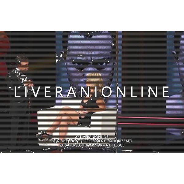 Milano - 19/01/2010 Trasmissione tv: \' CHIAMBRETTI NIGHT SHOW\' nella foto: Cori RIST ( ex amante di Tiger Woods) - Piero CHIAMBRETTI © Antonio Sorano - Ag. Aldo Liverani sas