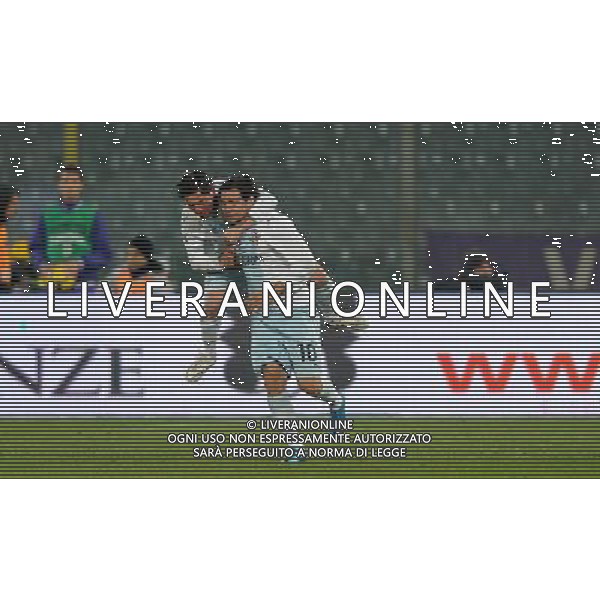 Coppa Italia TIM Cup 2009/2010 Quarti di Finale Firenze - 20.01.2010 Fiorentina-Lazio Nella Foto:L\'ESULTANZA DOPO IL GOL DI MAURO ZARATE /Ph.Vitez-Ag. Aldo Liverani
