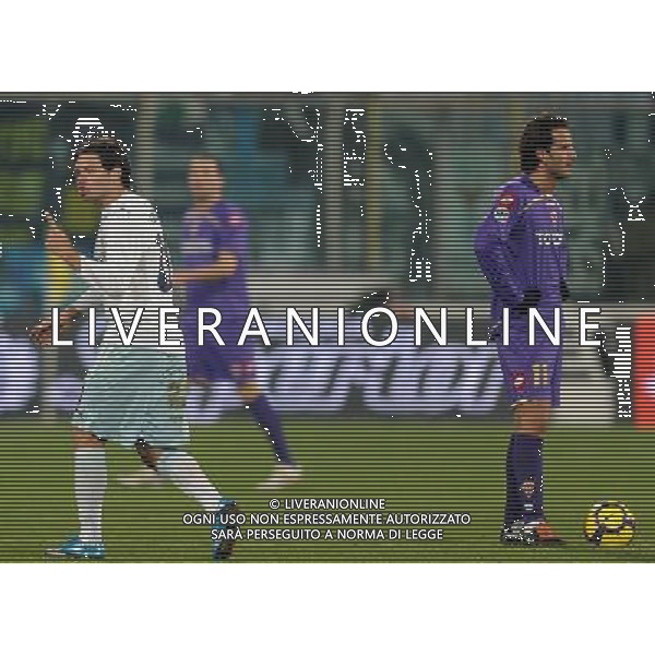 Coppa Italia TIM Cup 2009/2010 Quarti di Finale Firenze - 20.01.2010 Fiorentina-Lazio Nella Foto:L\'ESULTANZA DI MAURO ZARATE DOPO IL SECONDO GOL /Ph.Vitez-Ag. Aldo Liverani