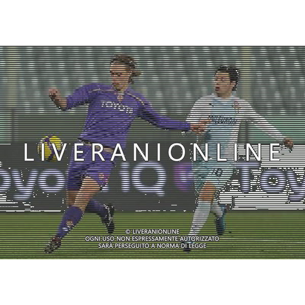 Coppa Italia TIM Cup 2009/2010 Quarti di Finale Firenze - 20.01.2010 Fiorentina-Lazio Nella Foto:KROLDRUP PER-ZARATE MAURO /Ph.Vitez-Ag. Aldo Liverani