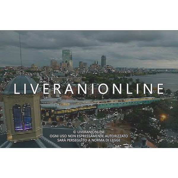 Boston, Massachusetts, USA, viewed from the Liberty Hotel toward the MBTA/MGH (Massachusetts Bay Transportation Authority/Massachusetts General Hospital) station. © Neil Jacobs - Photoshot - Ag. Aldo Liverani sas ITALY ONLY