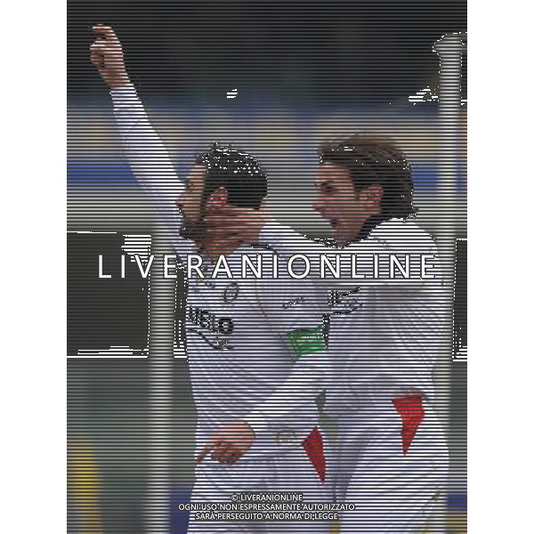 Lega Pro 1¡ Divisione Girone B 2009/2010 21¡Giornata Verona - 24.01.2010 Verona-Cosenza Nella Foto:FIORE E VIRGA ESULTANO /Ph.Vitez-Ag. Aldo Liverani