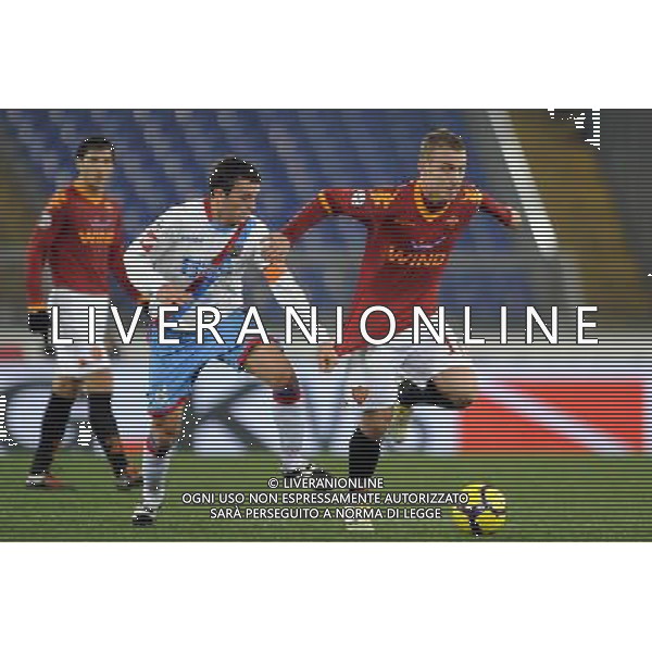 AS Roma vs Catania 26/01/2010 Coppa Italia TIM CUP 2009/2010 - Quarti di Finale nella foto: daniele de rossi e ledesma ph. Corradetti / ©Agenzia Aldo Liverani Sas