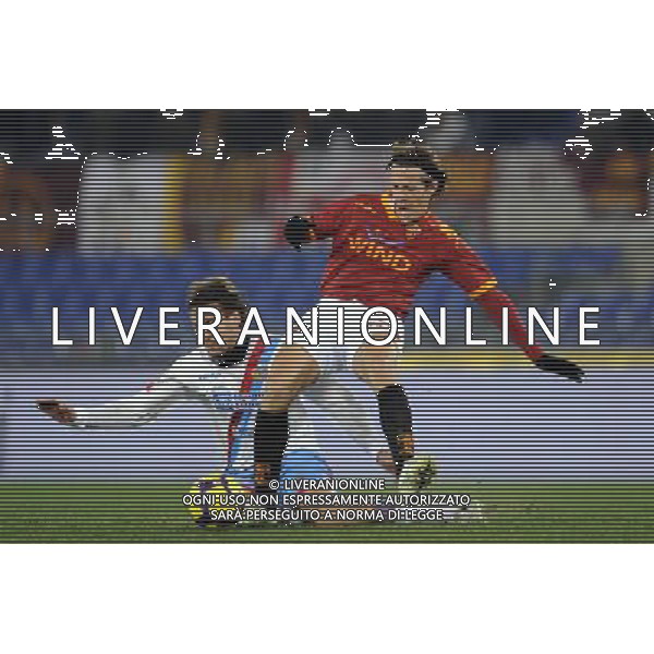 AS Roma vs Catania 26/01/2010 Coppa Italia TIM CUP 2009/2010 - Quarti di Finale nella foto: rodrigo taddei e Augustyn ph. Corradetti / ©Agenzia Aldo Liverani Sas
