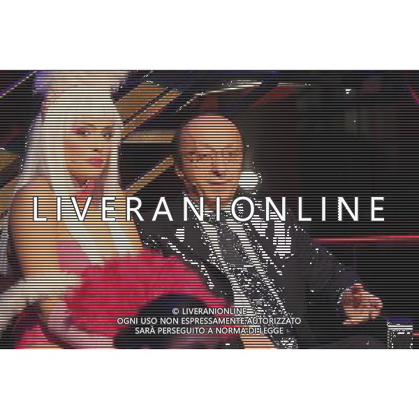 TRASMISSIONE TV \' CHIAMBRETTI NIGHT\' nella foto: MICOL RONCHI - LUCIANO MOGGI Foto Antonio Sorano - Ag. Aldo Liverani sas