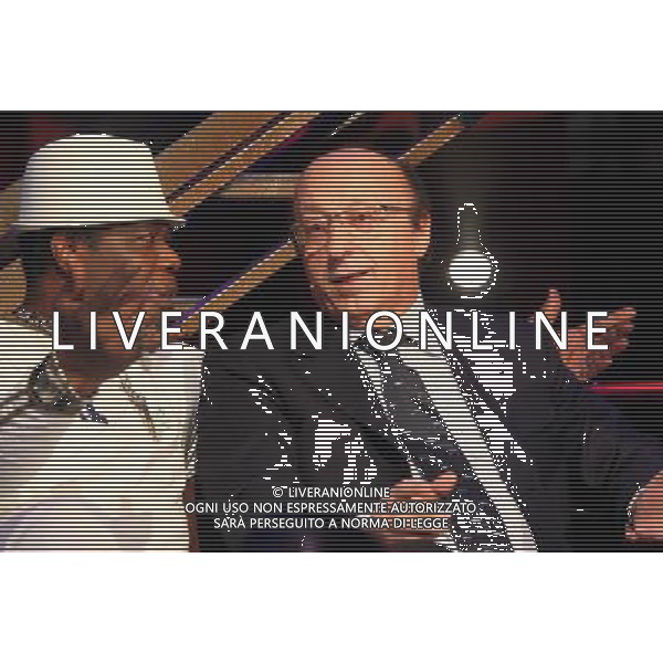 TRASMISSIONE TV \' CHIAMBRETTI NIGHT\' nella foto: DOTT. FEELX ( FELIX) - LUCIANO MOGGI Foto Antonio Sorano - Ag. Aldo Liverani sas