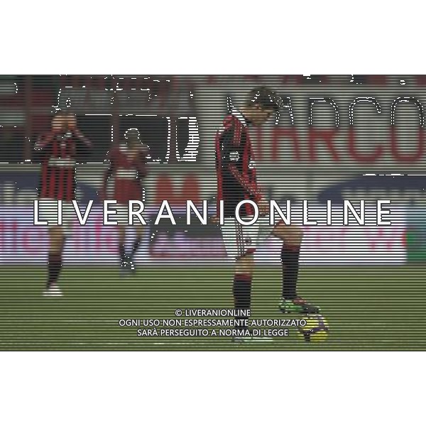 MILAN - UDINESE COPPA ITALIA TIM CUP 27/01/2010 NELLA FOTO delusione huntelaar DOPO IL GOL DI INLER DEL 0-1 ©LUZZANI/AGENZIA ALDO LIVERANI SAS