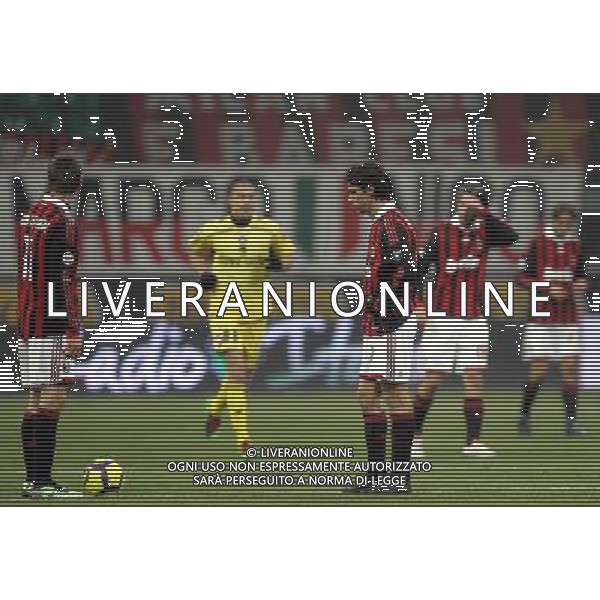 MILAN - UDINESE COPPA ITALIA TIM CUP 27/01/2010 NELLA FOTO delusione di filippo inzaghi DOPO IL GOL DI INLER DEL 0-1 ©LUZZANI/AGENZIA ALDO LIVERANI SAS
