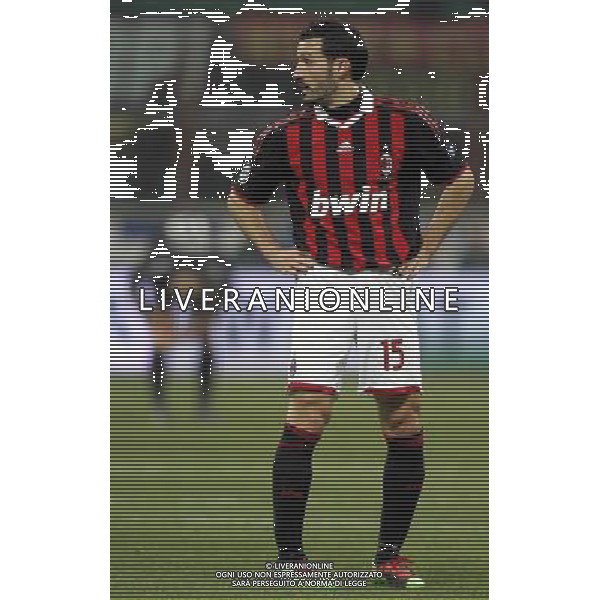 MILAN - UDINESE COPPA ITALIA TIM CUP 27/01/2010 NELLA FOTO DELUSIONE DI GIANLUCA zambrotta ©LUZZANI/AGENZIA ALDO LIVERANI SAS