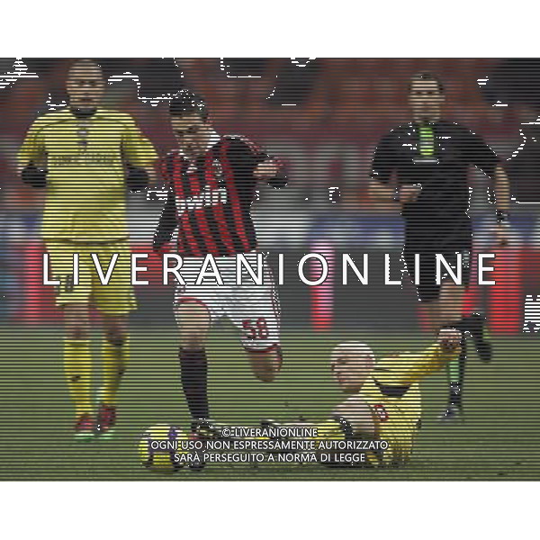 MILAN - UDINESE COPPA ITALIA TIM CUP 27/01/2010 NELLA FOTO simone verdi e coda ©LUZZANI/AGENZIA ALDO LIVERANI SAS