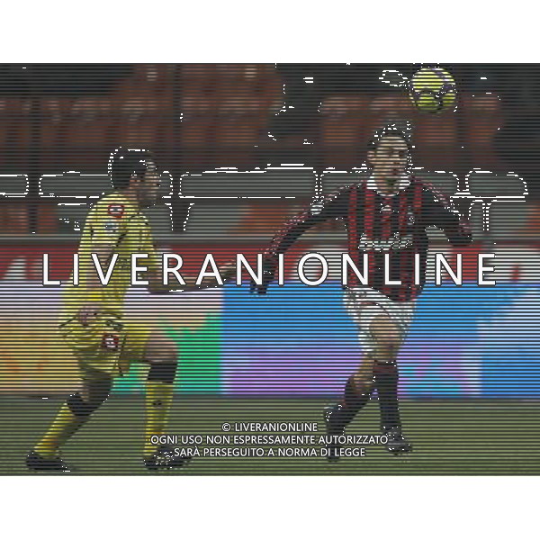 Milano 27-01-2010 Coppa Italia TIM CUP 2009/2010 milan-uinese 0:1 nella foto filippo inzaghi e mauricio isla ph marco luzzani/ag aldo liverani s.a.s.