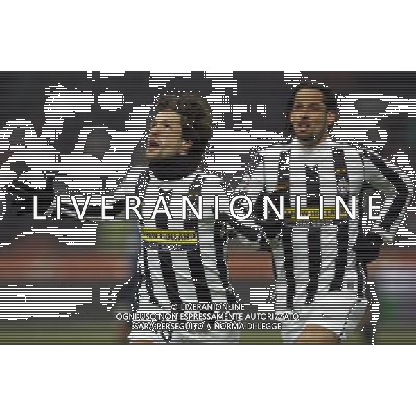 INTER - JUVENTUS COPPA ITALIA TIM CUP 28/01/2010 NELLA FOTO ESULTANZA DOPO IL GOL DI DIEGO DEL 0-1 CON AMAURI ©LUZZANI/AGENZIA ALDO LIVERANI SAS