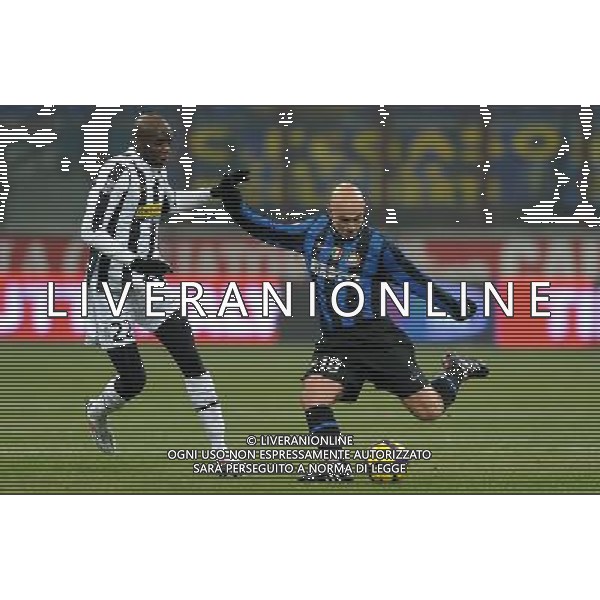 Coppa Italia TIM Cup 2009/2010 Quarti di Finale Milano - 28.01.2010 Inter-Juventus Nella Foto: ESTEBAN CAMBIASSO-SISSOKO /Ph.Vitez-Ag. Aldo Liverani