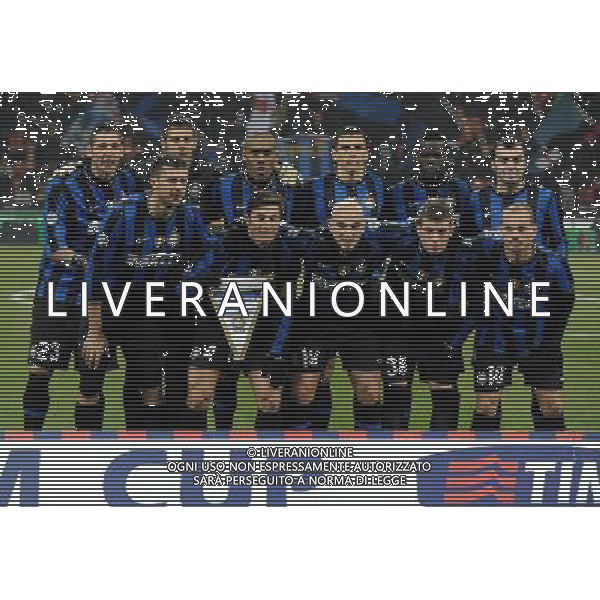 Coppa Italia TIM Cup 2009/2010 Quarti di Finale Milano - 28.01.2010 Inter-Juventus Nella Foto:INTER-SQUADRA-FORMAZIONE /Ph.Vitez-Ag. Aldo Liverani
