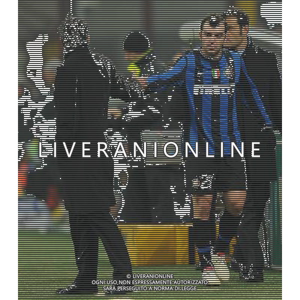 Coppa Italia TIM Cup 2009/2010 Quarti di Finale Milano - 28.01.2010 Inter-Juventus Nella Foto:PANDEV GORAN-MOURINHO JOSE\' /Ph.Vitez-Ag. Aldo Liverani