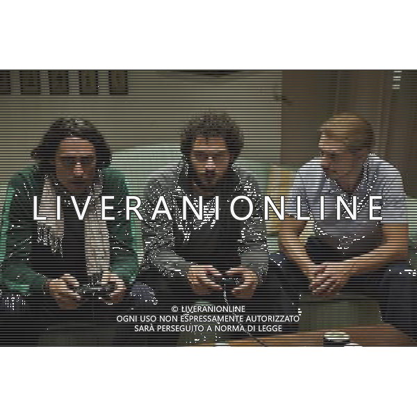 Scene del Film \'Baciami ancora\' di Gabriele Muccino 2010 nella foto Marco Cocci, Claudio Santamaria, Giorgio Pasotti Agenzia Aldo Liverani Sas