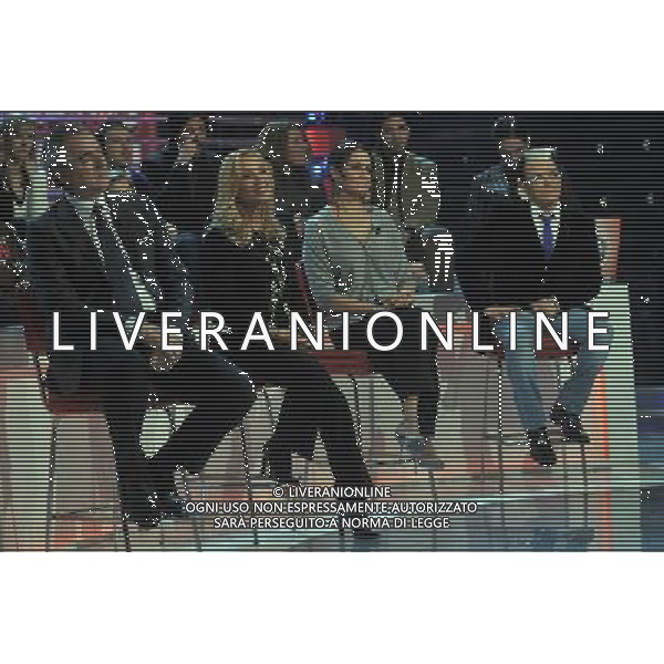 ROMA - STUDI DEAR - 31.01.10 TRASMISSIONE TELEVISIVA DOMENICA IN PUNTATA DEL 31.01,10 nella foto:LAMBERTO SPOSINI - SILVANA GIACOBINI - ROBERTA CAPUA - CRISTIANO MALGIOGLIO © MASSIMO BRUNI - AG. ALDO LIVERANI SAS