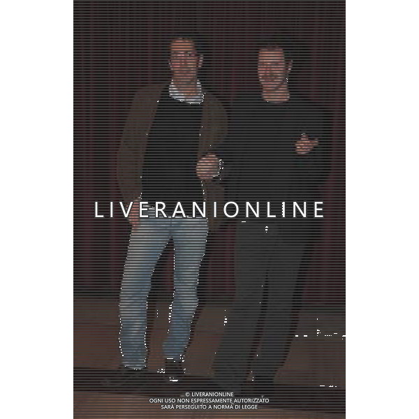 MILANO 1/2/2010 TEATRO MANZONI VIA MANZONI FOTOCOL DELLO SPETTACOLO TEATRALE: \'DONA FLOR E I SUOI DUE MARITI\' REGIA E DRAMMATURGIA DI EMANUELA GIORDANO NELLA FOTO PAOLO CALABRESI E PIETRO SERMONTI FOTO ROMANO/AG ALDO LIVERANI