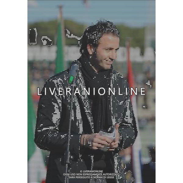 62Á Torneo Viareggio Cup World Football Tournament Coppa Carnevale-Gr.A Gir.1 Viareggio - 01.02.2010 Juventus-Legia Varsavia Nella Foto:GIAMPAOLO PAZZINI LEGGE IL GIURAMENTO /Ph.Vitez-Ag. Aldo Liverani