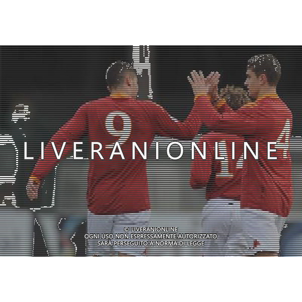 62Á Torneo Viareggio Cup World Football Tournament Coppa Carnevale-Gr.B Gir.8 Viareggio - 02.02.2010 Roma-FK Ventspils Nella Foto:L\'ESULTANZA DI ANTEI E SCARDINA DOPO IL GOL /Ph.Vitez-Ag. Aldo Liverani