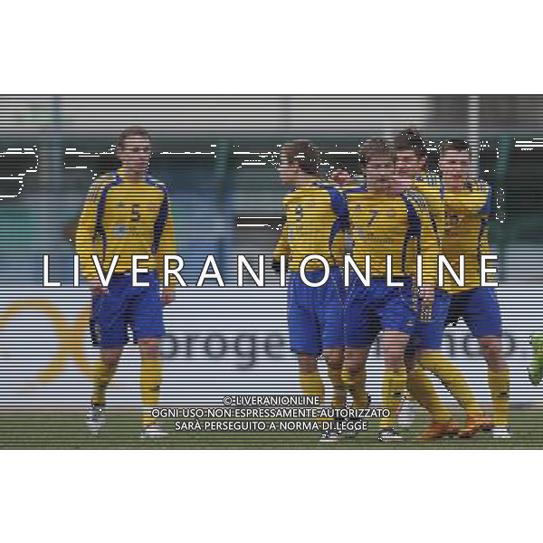 62Á Torneo Viareggio Cup World Football Tournament Coppa Carnevale-Gr.B Gir.8 Viareggio - 02.02.2010 Roma-FK Ventspils Nella Foto:L\' ESULTANZA DI IGNATANS DOPO IL GOL /Ph.Vitez-Ag. Aldo Liverani