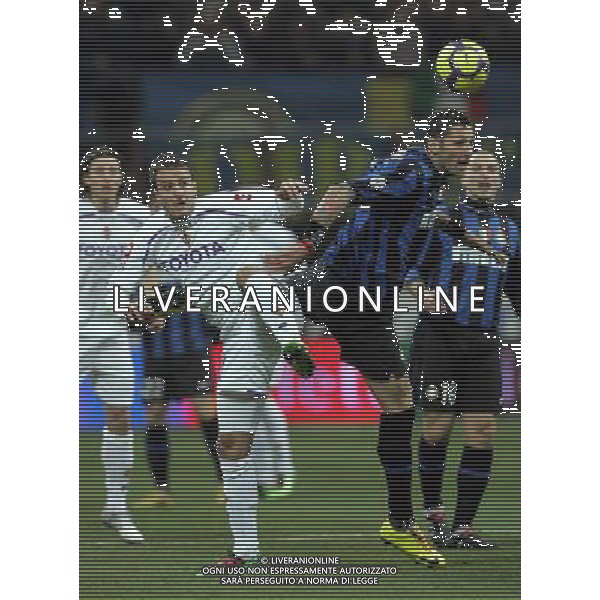 INTER - FIORENTINA COPPA ITALIA TIM CUP 03/02/2010 NELLA FOTO MARCO materazzi e ALBERTO gilardino ©LUZZANI/AGENZIA ALDO LIVERANI SAS