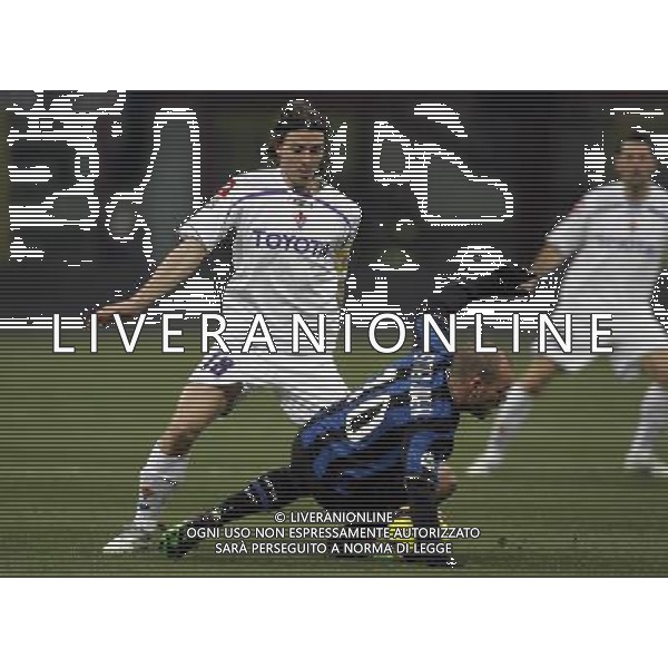 INTER - FIORENTINA COPPA ITALIA TIM CUP 03/02/2010 NELLA FOTO RICCARDO montolivo e sneijder ©LUZZANI/AGENZIA ALDO LIVERANI SAS