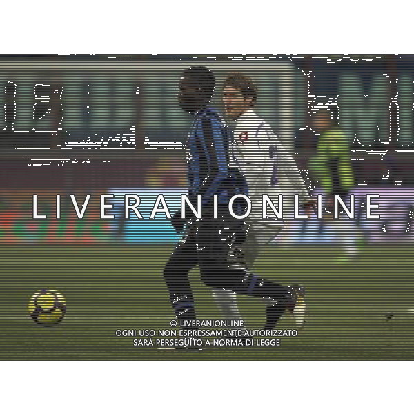 INTER - FIORENTINA COPPA ITALIA TIM CUP 03/02/2010 NELLA FOTO MARIO balotelli e bolatti ©LUZZANI/AGENZIA ALDO LIVERANI SAS
