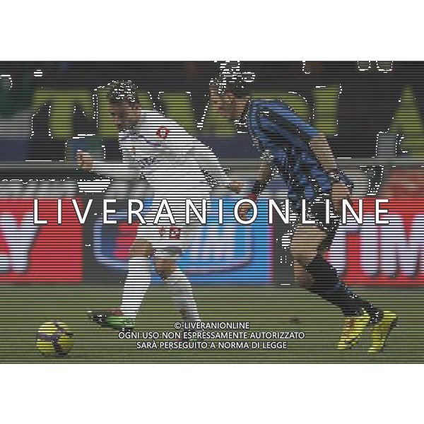 Milano 03-02-2010 Coppa Italia TIM UP 2009/10 SEMIFINALI ANDATA inter-fiorentina 1:0 nella foto alberto gilardino e marco materazzi ph marco luzzani/ag aldo liverani s.a.s. 