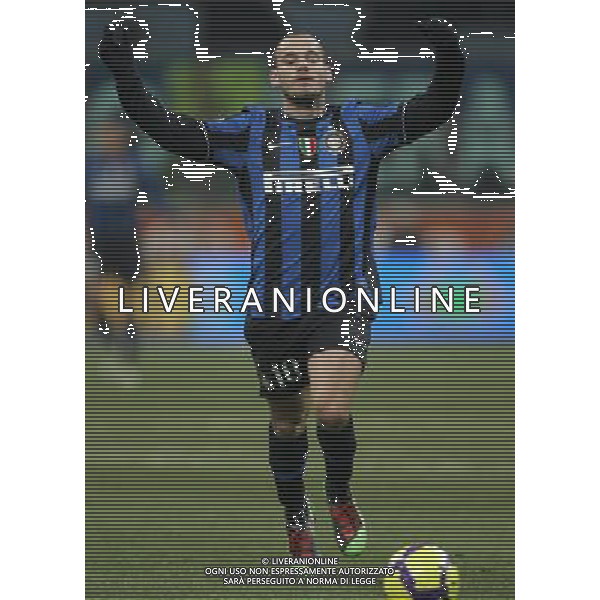 Milano 03-02-2010 Coppa Italia TIM UP 2009/10 SEMIFINALI ANDATA inter-fiorentina 1:0 nella foto wesley sneijder ph marco luzzani/ag aldo liverani s.a.s. 