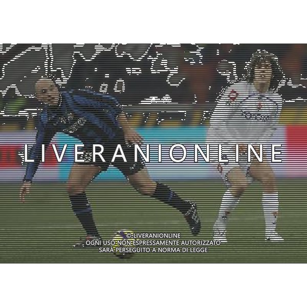 Milano 03-02-2010 Coppa Italia TIM UP 2009/10 SEMIFINALI ANDATA inter-fiorentina 1:0 nella foto stevan jovetic e esteban cambiasso ph marco luzzani/ag aldo liverani s.a.s. 
