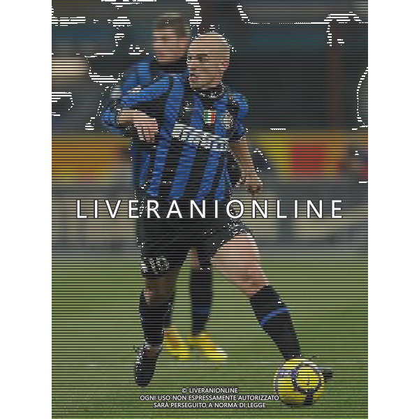 Coppa Italia TIM Cup 2009/2010 Semifinale Andata Milano - 03.02.2010 Inter-Fiorentina Nella Foto:CAMBIASSO ESTEBAN /Ph.Vitez-Ag. Aldo Liverani