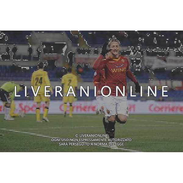 AS Roma vs Udinese 04/02/2010 semifinale di andata Coppa Italia TIM CUP 2009/2010 nella foto: l\'esultanza dopo il gol di Philippe Mexes ph. Corradetti /©Agenzia Aldo Liverani Sas